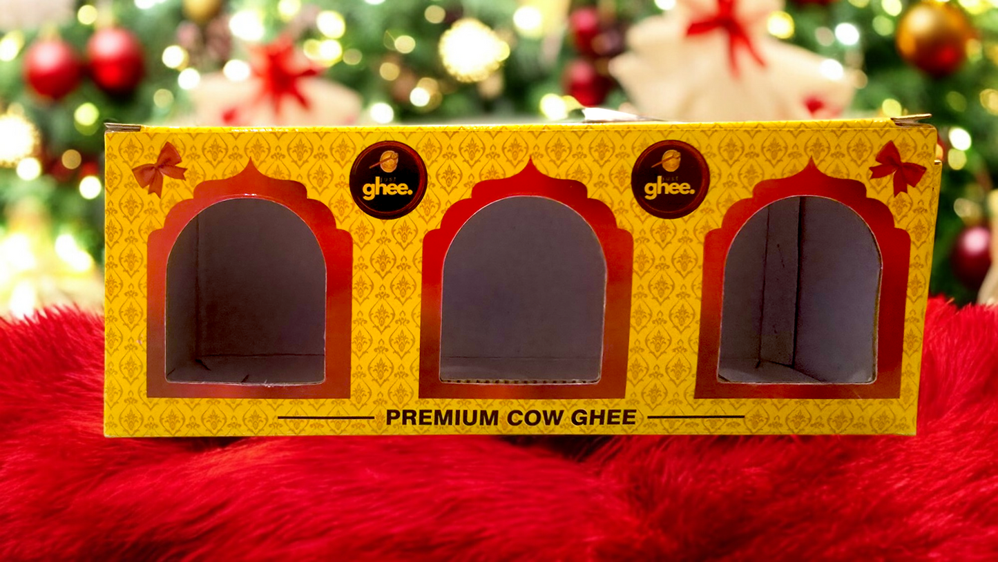 JUST GHEE EMPTY GIFT BOXES FOR 150G GHEE JARS ONLY